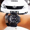 Casio Casio G-Shock GPW-1000T-1A электронные мужские часы часы, крупный план черный циферблат