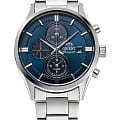 Orient Orient Chronograph RA-TY0003L  RA-TY0003L кварцевые мужские часы синий циферблат, браслет нержавеющая сталь — вид спереди