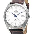 Orient Orient ER2F004W (FER2F004W)  FER2F004W механические мужские часы  белый циферблат, браслет кожаный — вид спереди