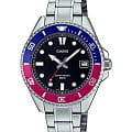 Casio Casio Collection MDV-10D-1A3VDF (MDV-10D-1A3)  MDV-10D-1A3 кварцевые мужские часы черный циферблат, браслет нержавеющая сталь — вид спереди