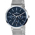 Jacques Lemans Jacques Lemans 1-1950H  1-1950H кварцевые мужские часы синий циферблат, браслет нержавеющая сталь — вид спереди