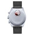 Swatch Swatch x Omega Bioceramic Moonswatch Mission to Pluto SO33M101, swatch x omega moonwatch швейцария мужские часы на браслете нейлон боковой вид