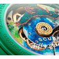 Swatch Swatch x Blancpain Indian ocean SO35I100C мужские часы зеленый циферблат на запястье