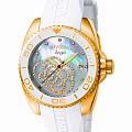 Invicta Invicta Angel IN0488  IN0488 кварцевые женские часы  перламутровый циферблат, браслет силикон — вид спереди