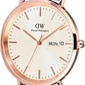 Daniel Wellington Daniel Wellington Classic Day Display St Mawes Rose Gold Champagne DW00100829 , наручные мужские часы фото под углом