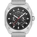 U.S. Polo Assn. U.S. Polo Assn. Fundamental USPA1063-01  USPA1063-01 кварцевые мужские часы черный циферблат, браслет нержавеющая сталь — вид спереди