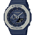 Casio Casio G-Shock GA-2110ET-2A GA GA-2110ET-2A электронные мужские часы синий циферблат, браслет пластик — вид спереди