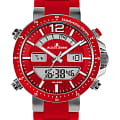Jacques Lemans Jacques Lemans  Sport  1-1712D  1-1712D кварцевые мужские часы красный циферблат, браслет силикон — вид спереди