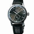 Seiko Seiko Presage SSA345J1  SSA345J1 механические мужские часы черный циферблат, браслет кожаный — вид спереди