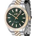 Invicta Invicta Specialty IN47485  IN47485 кварцевые мужские часы  зеленый циферблат, браслет нержавеющая сталь с ip-покрытием — вид спереди