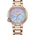 Citizen Citizen Citizen L EM0917-81Y  EM0917-81Y кварцевые женские часы  перламутровый циферблат, браслет нержавеющая сталь с ip-покрытием — вид спереди