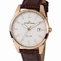 Jacques Lemans Jacques Lemans Classic 1-2002P  1-2002P кварцевые мужские часы  белый циферблат, браслет кожаный — вид спереди