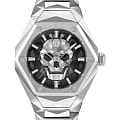 Philipp Plein Philipp Plein Skull Spikes PWPWA0624  PWPWA0624 кварцевые мужские часы черный циферблат, браслет нержавеющая сталь — вид спереди