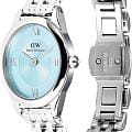 Daniel Wellington Daniel Wellington Ophelia Mini Ice Blue Silver DW00100809 , наручные женские часы фото под углом
