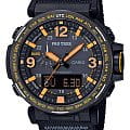 Casio Casio Pro Trek PRG-600YB-1 PRG PRG-600YB-1 кварцевые мужские часы серый циферблат, браслет тканевый — вид спереди