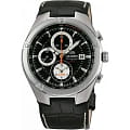 Orient Orient TD0P002B (FTD0P002B)  FTD0P002B кварцевые мужские часы  черный циферблат, браслет 18-каратное желтое золото — вид спереди
