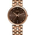 Rado Rado Florence R48889743  R48889743 кварцевые женские часы коричневый циферблат, браслет нержавеющая сталь с pvd-покрытием — вид спереди
