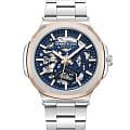 Kenneth Cole Kenneth Cole Automatic KCWGY0046201  KCWGY0046201 механические мужские часы синий циферблат, браслет нержавеющая сталь — вид спереди