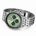 Breitling Breitling Navitimer B01 Chronograph 43 AB0138241L1A1 мужские часы зеленый циферблат на запястье