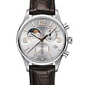 Certina Certina DS-8 Moon Phase C033.460.16.037.00 DS 8 C0334601603700 кварцевые мужские часы  серебристый циферблат, браслет кожаный — вид спереди