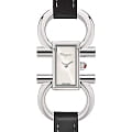 Salvatore Ferragamo Salvatore Ferragamo SFDO00219  SFDO00219 кварцевые женские часы  серебристый циферблат, браслет кожаный — вид спереди
