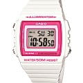 Casio Casio Collection W-215H-7A2  W-215H-7A2 кварцевые женские часы розовый циферблат, браслет пластик — вид спереди