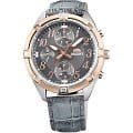 Orient Orient UY04005A (FUY04005A)  FUY04005A  женские часы серый циферблат, браслет кожа + текстиль — вид спереди