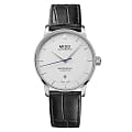 Mido Mido Baroncelli 20th Anniversary Inspired by Architecture M037.407.16.261.00  M0374071626100 механические мужские часы белый циферблат, браслет кожаный — вид спереди