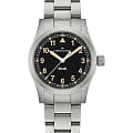 Hamilton Hamilton Khaki Field Quartz 33mm H69301131  H69301131 кварцевые мужские часы черный циферблат, браслет нержавеющая сталь — вид спереди