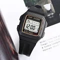 Casio Casio Collection F-201WA-9A (F-201WA-9A) кварцевые мужские часы часы крупный план серый циферблата