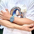 Casio Casio G-Shock GA-2100MNG-2A, g-shock япония мужские часы на браслете пластик боковой вид
