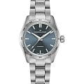 Hamilton Hamilton Jazzmaster Performer Auto H36105140  H36105140 механические женские часы синий циферблат, браслет нержавеющая сталь — вид спереди