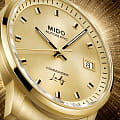 Mido Mido Commander Lady M021.207.33.021.00 механические женские часы часы крупный план золотой циферблата