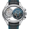 Hamilton Hamilton Jazzmaster Face 2 Face Limited Edition H32856705  H32856705 механические мужские часы цветной циферблат, браслет кожаный — вид спереди