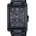 Casio Casio Collection MTP-M105B-1AVDF (MTP-M105B-1A)  MTP-M105B-1A кварцевые мужские часы черный циферблат, браслет нержавеющая сталь с ip-покрытием — вид спереди