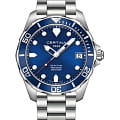 Certina Certina DS Action C032.410.11.041.00 DS Action C0324101104100 кварцевые мужские часы синий циферблат, браслет нержавеющая сталь — вид спереди