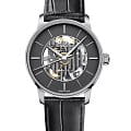 Mido Mido Baroncelli Signature Skeleton M037.436.16.061.00  M0374361606100 механические мужские часы антрацитовый циферблат, браслет кожаный — вид спереди