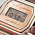 Casio Casio Collection A1000MPG-9 электронные мужские часы часы крупный план розовый циферблата