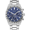 Guess Guess  Sport Steel  GW0329G1  GW0329G1 кварцевые мужские часы синий циферблат, браслет нержавеющая сталь — вид спереди