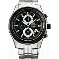 Orient Orient TD0Z001B (FTD0Z001B)  FTD0Z001B кварцевые мужские часы черный циферблат, браслет 18-каратное желтое золото — вид спереди