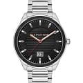 U.S. Polo Assn. U.S. Polo Assn. Fundamental USPA1087-04  USPA1087-04 кварцевые мужские часы  черный циферблат, браслет нержавеющая сталь — вид спереди