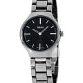 Rado Rado True Thinline R27956152  R27956152 кварцевые женские часы  черный циферблат, браслет титановый — вид спереди