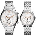 Fossil Fossil Carlie  BQ2468SET  BQ2468SET кварцевые  белый циферблат, браслет нержавеющая сталь — вид спереди