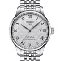Tissot Tissot Le Locle Powermatic 80 T006.407.11.033.00 Le Locle Automatic T0064071103300 механические мужские часы  белый циферблат, браслет нержавеющая сталь — вид спереди