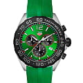 TAG Heuer TAG Heuer Formula 1 CAZ101AP.FT8056  CAZ101AP.FT8056 кварцевые мужские часы зеленый циферблат, браслет каучук — вид спереди