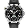 Hamilton Hamilton Khaki Aviation Worldtimer Chrono Quartz H76714335  H76714335 кварцевые мужские часы черный циферблат, браслет каучук — вид спереди