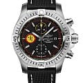 Breitling Breitling Avenger Chronograph 45 Swiss Air Force Team A133171A1B1X1  A133171A1B1X1 механические мужские часы черный циферблат, браслет кожаный — вид спереди