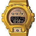 Casio Casio G-Shock GMD-S6900SM-9ER  GMD-S6900SM-9ER электронные женские часы золотой циферблат, браслет пластик — вид спереди
