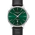 Certina Certina DS-8 Gent C045.410.16.091.00  C0454101609100 кварцевые мужские часы  зеленый циферблат, браслет кожаный — вид спереди