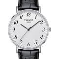 Tissot Tissot Everytime Large T109.610.16.032.00 Everytime T1096101603200 кварцевые мужские часы белый циферблат, браслет кожаный — вид спереди